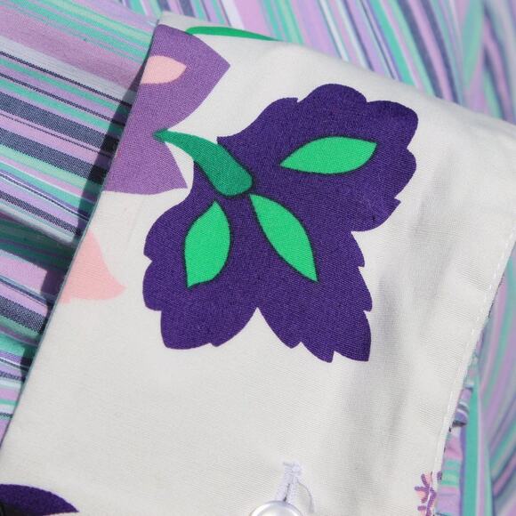 Tahari Women's Striped Paisley Elaine Shirt Casual Button Down Size L - Picture 3 of 16